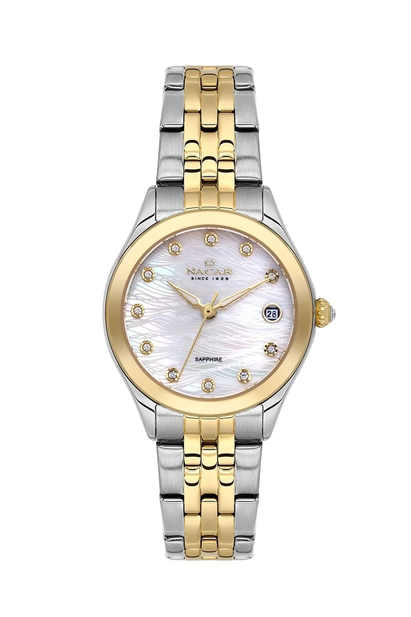 NACAR NC34-39B763-CWMS SAFİR CAM KADIN KOL SAATİ