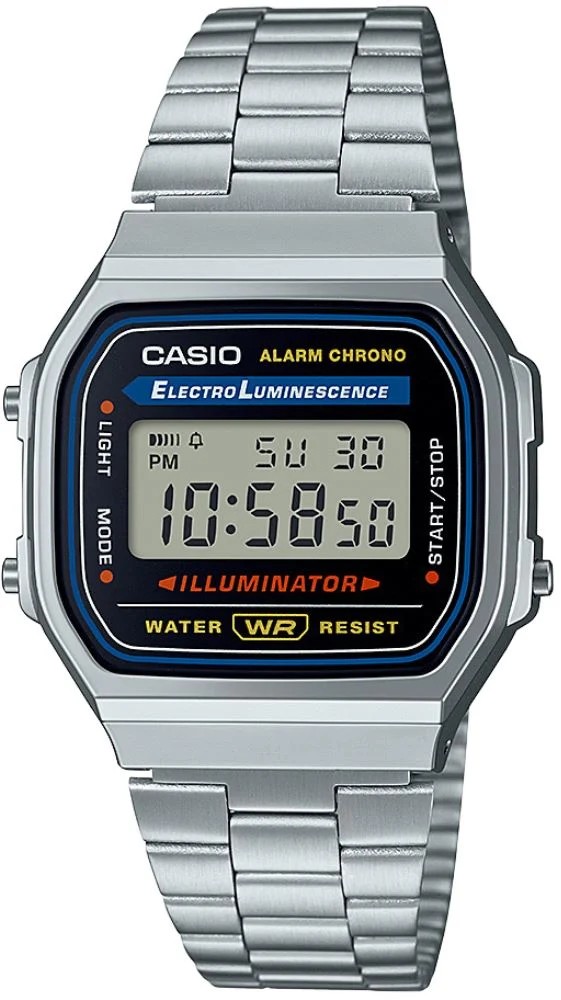 CASIO A168WA-1WDF  RETRO DİGİTAL KOL SAATİ