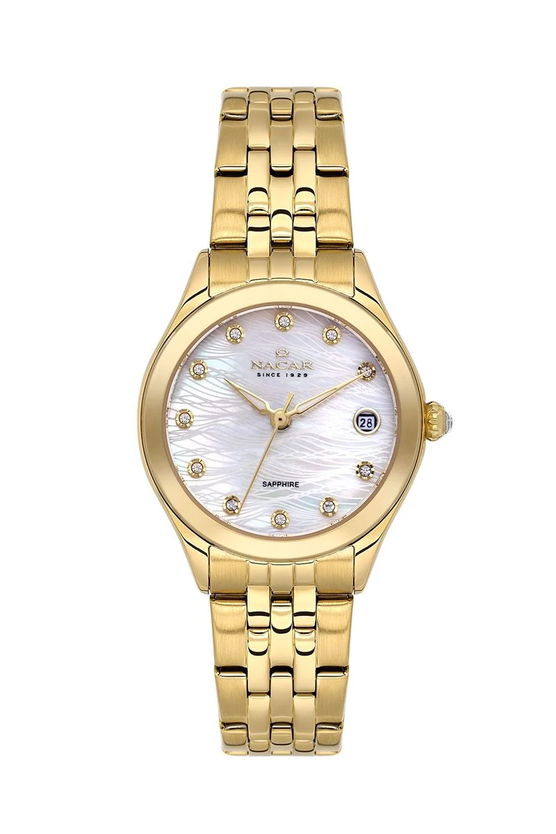 NACAR NC34-39B763-DWMS SAFİR CAM KADIN KOL SAATİ