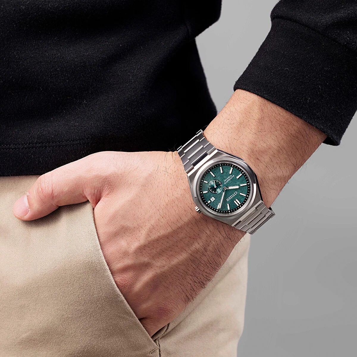 Citizen Zenshin Super Titanium Small Seconds NJ0180-80X Kol Saati