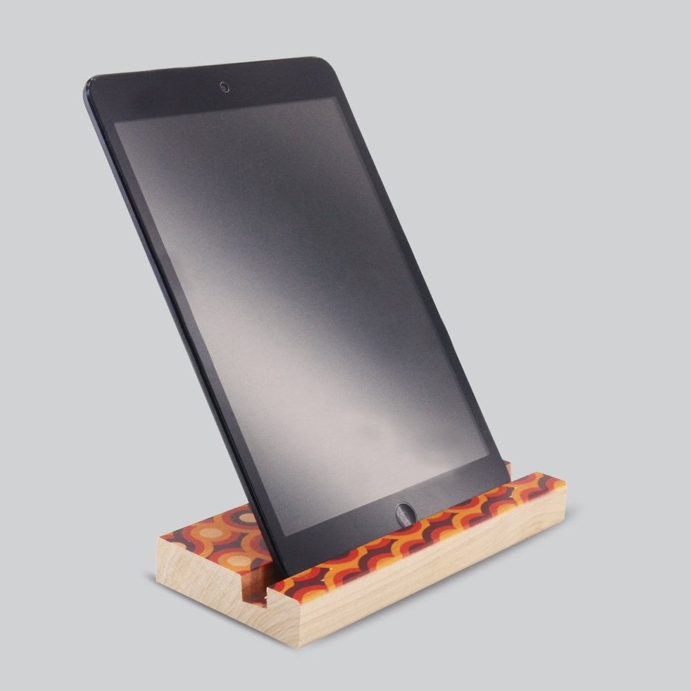 Ahşap Tablet Tutacağı - Tablet Altlığı Baskılı Model