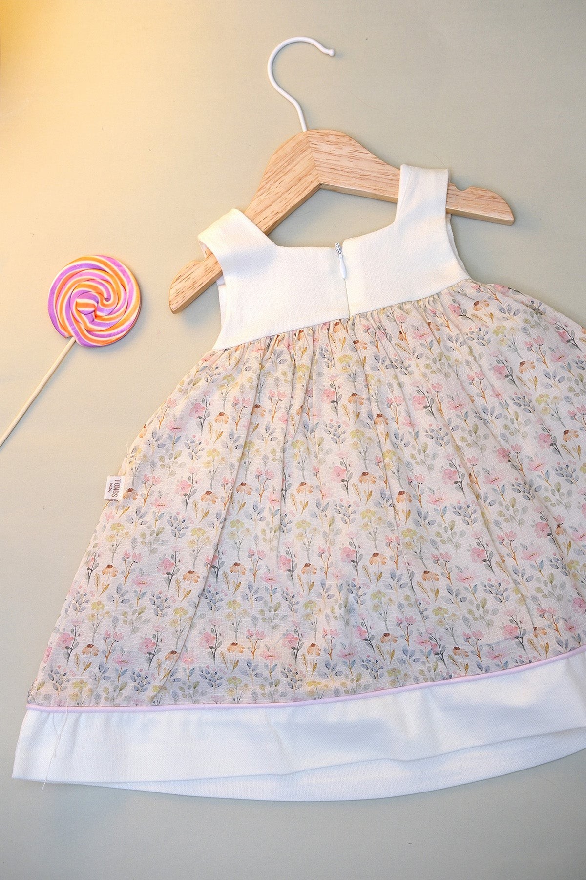 Babylim Fiyonklu Vintage Elbise