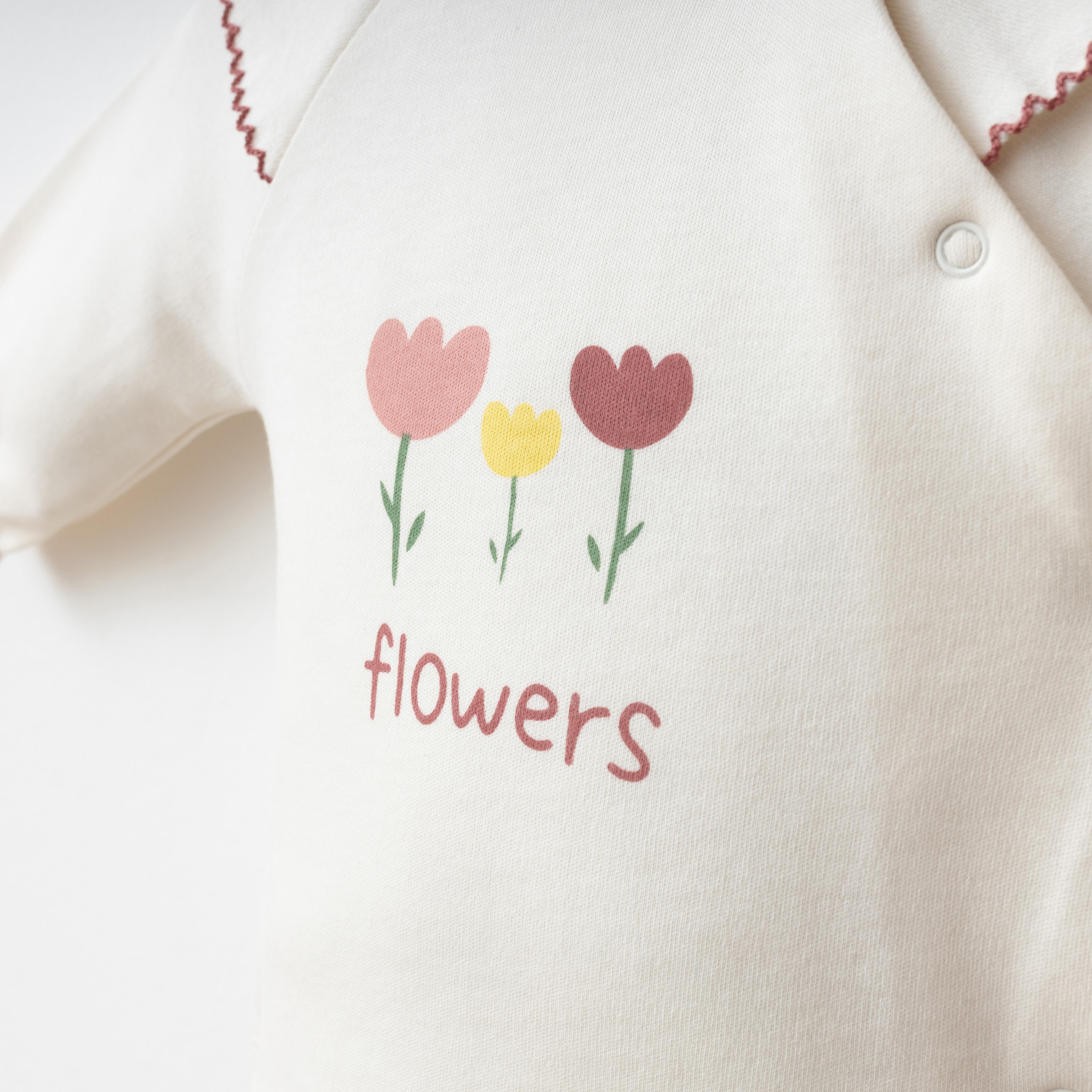 Little Flower 3'lü Yeni Doğan Seti %100 Pamuk 0-3 ay