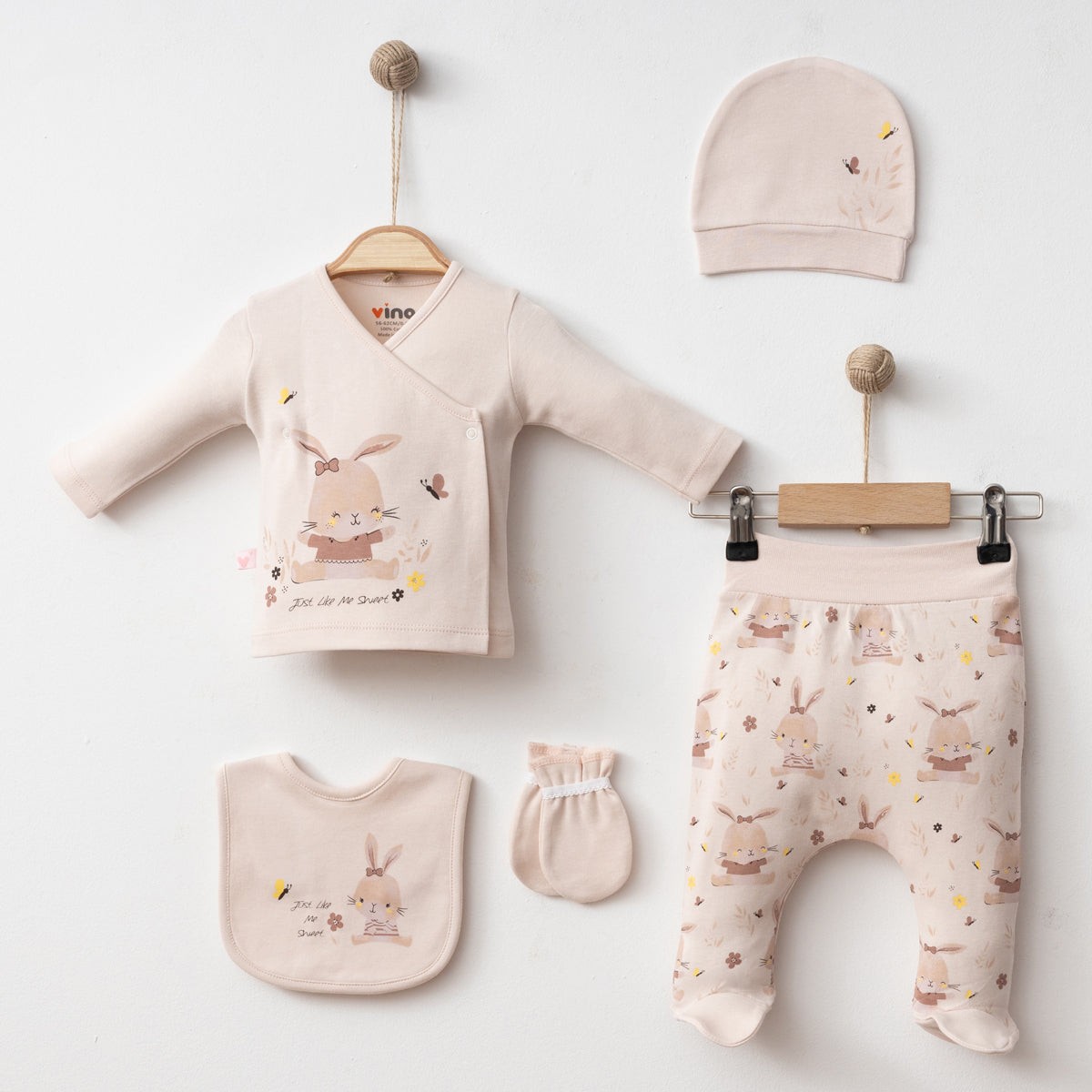 Babylim Neşeli Tavşan 5li Set
