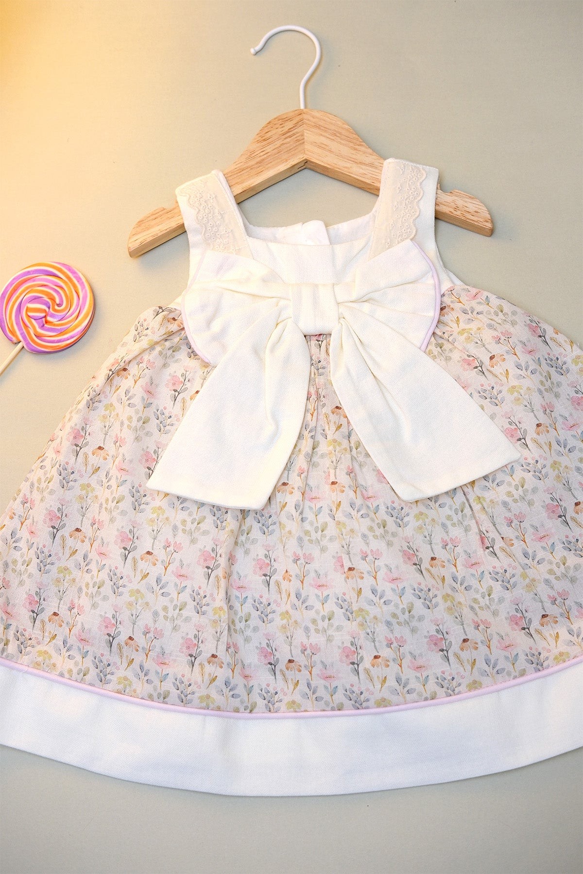 Babylim Fiyonklu Vintage Elbise