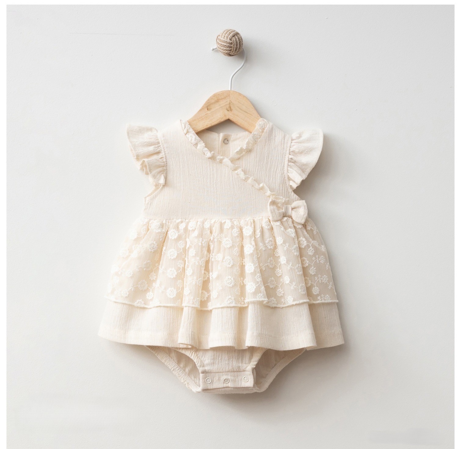 Babylim Brodeli Tül Kız Romper