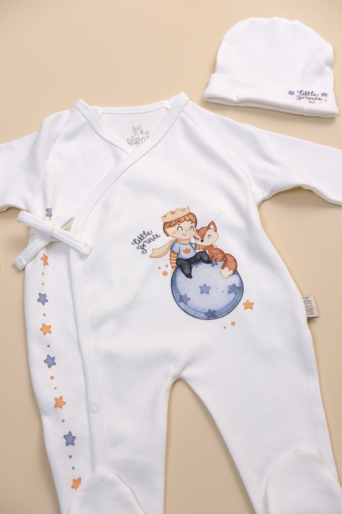 Küçük Prens Kruvaze Tulum Seti %100 Pamuk 