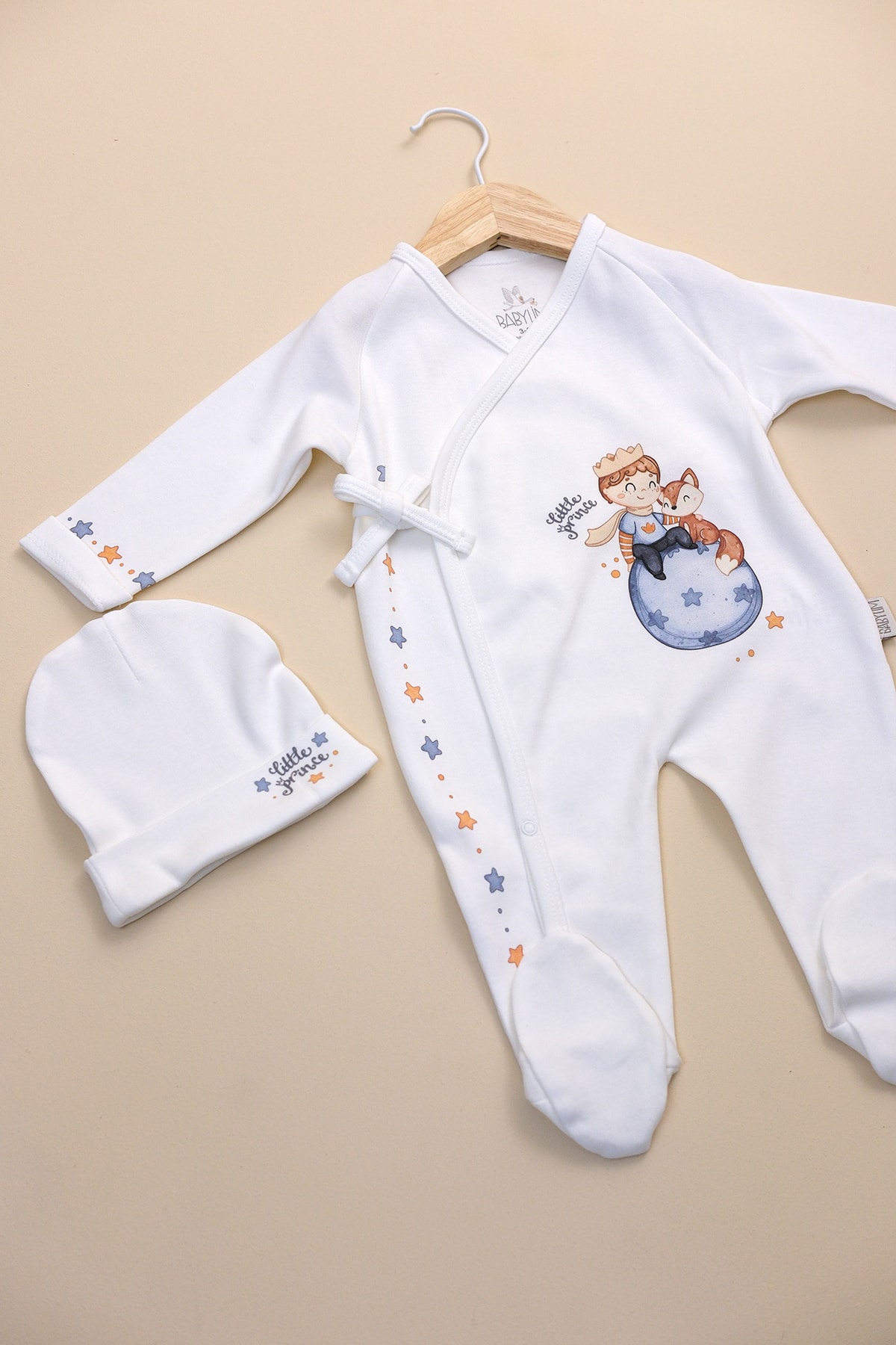 Küçük Prens Kruvaze Tulum Seti %100 Pamuk 