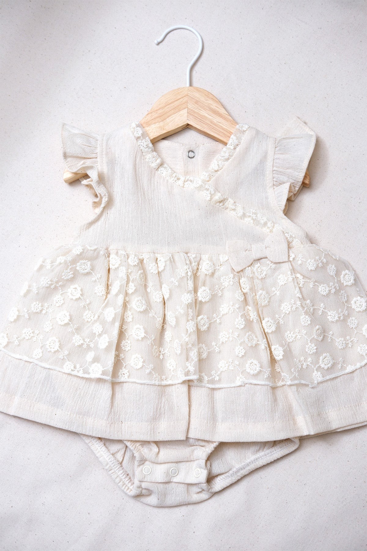 Babylim Brodeli Tül Kız Romper