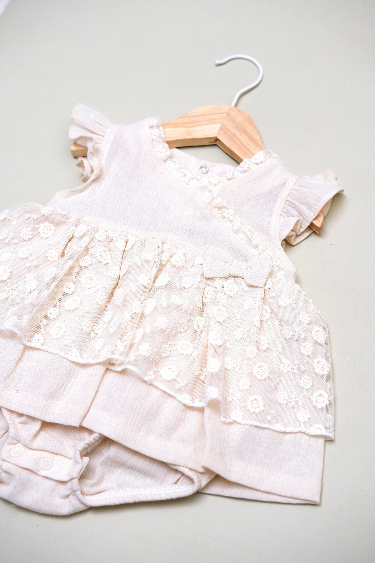 Babylim Brodeli Tül Kız Romper