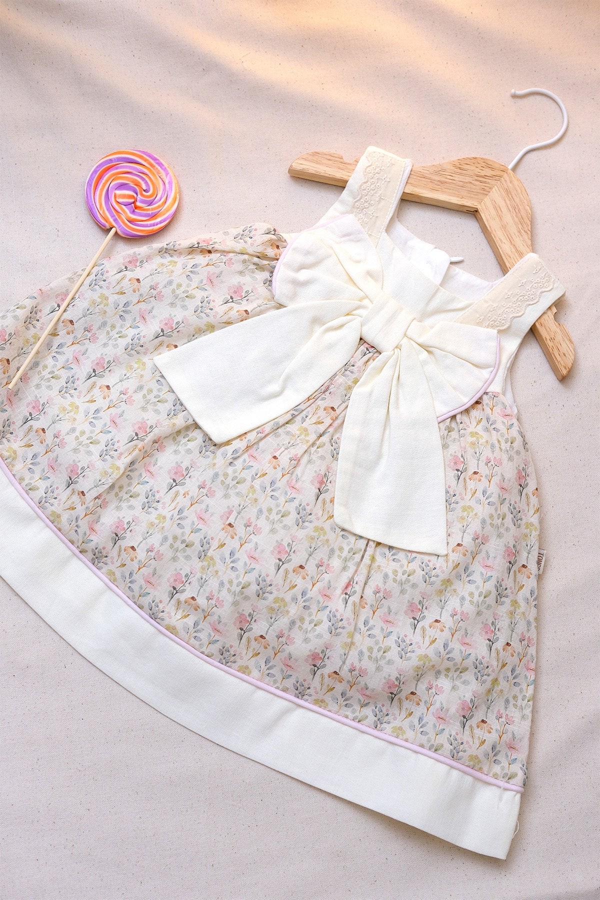 Babylim Fiyonklu Vintage Elbise