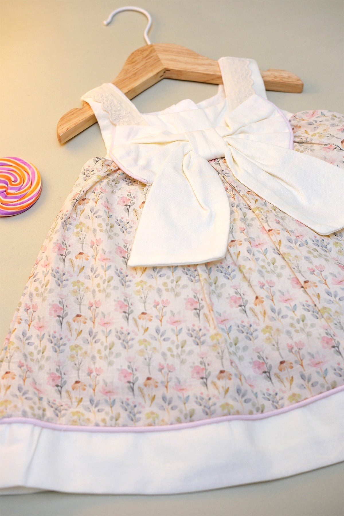 Babylim Fiyonklu Vintage Elbise