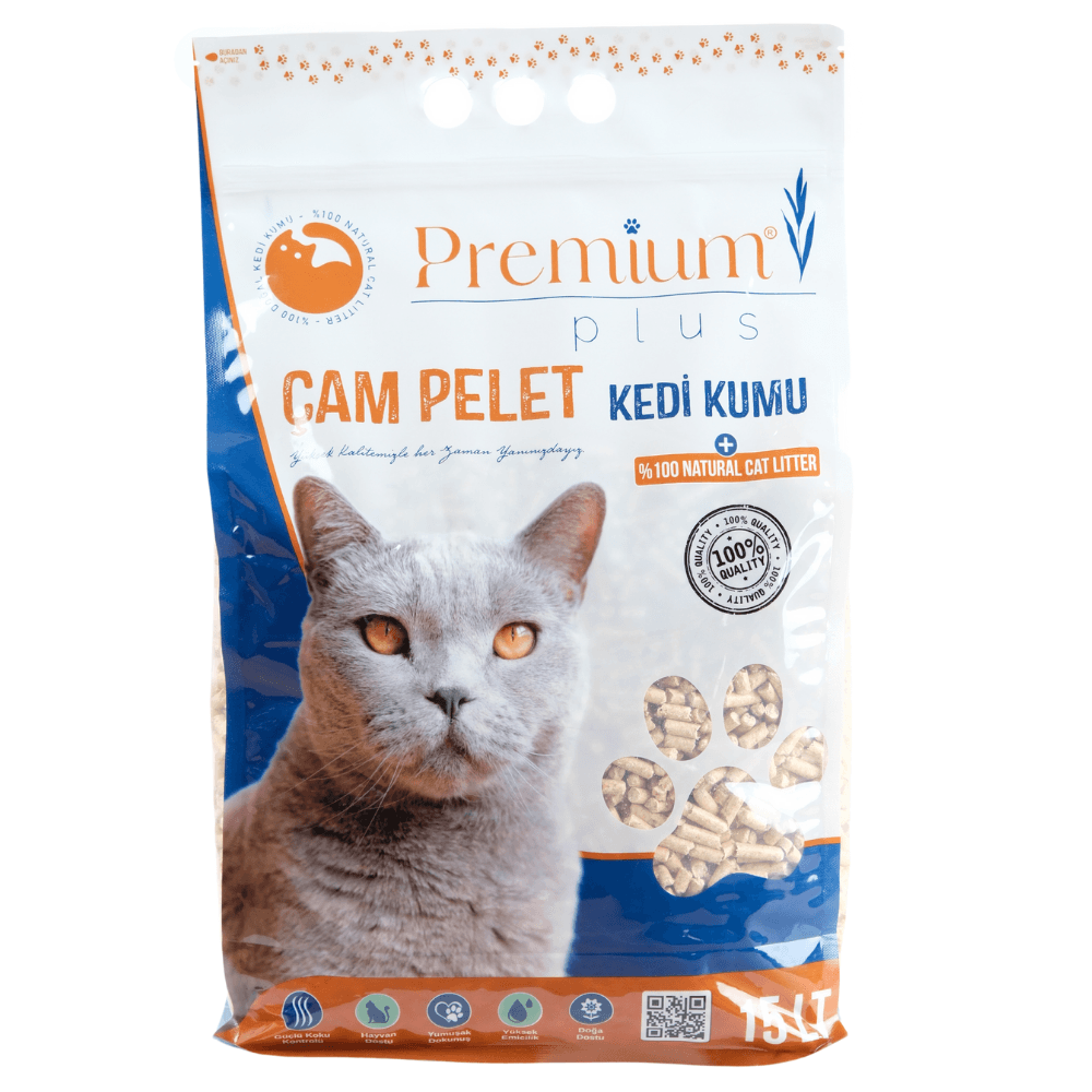 Premium Plus Çam Peleti Kedi Kumu 15 LT