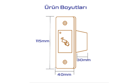 Secukey E1 Proximity Temassız Akıllı Kart Okuyucu (Gömme Tipi)