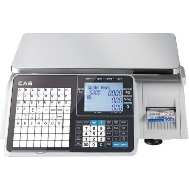 CAS CL 3000B BARKODLU TERAZİ (15 KG) BOYUNSUZ