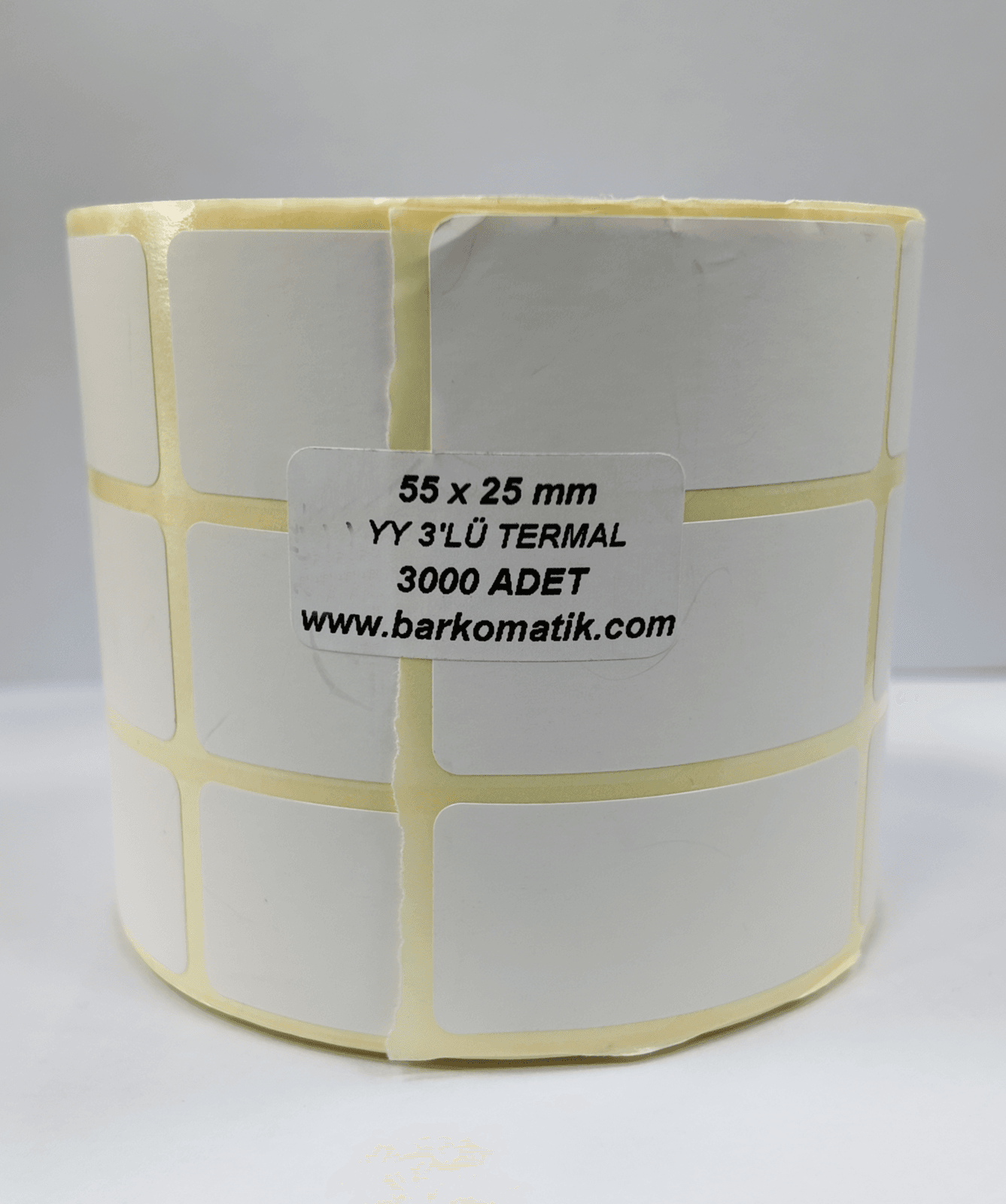 25X55 TERMAL ETİKET 3000 ADET 55X25 3 SIRA