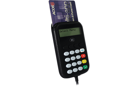 ACS APG 8201-B2 PinPad+LCD Temaslı Kart Okuyucu+Kodlayıcı