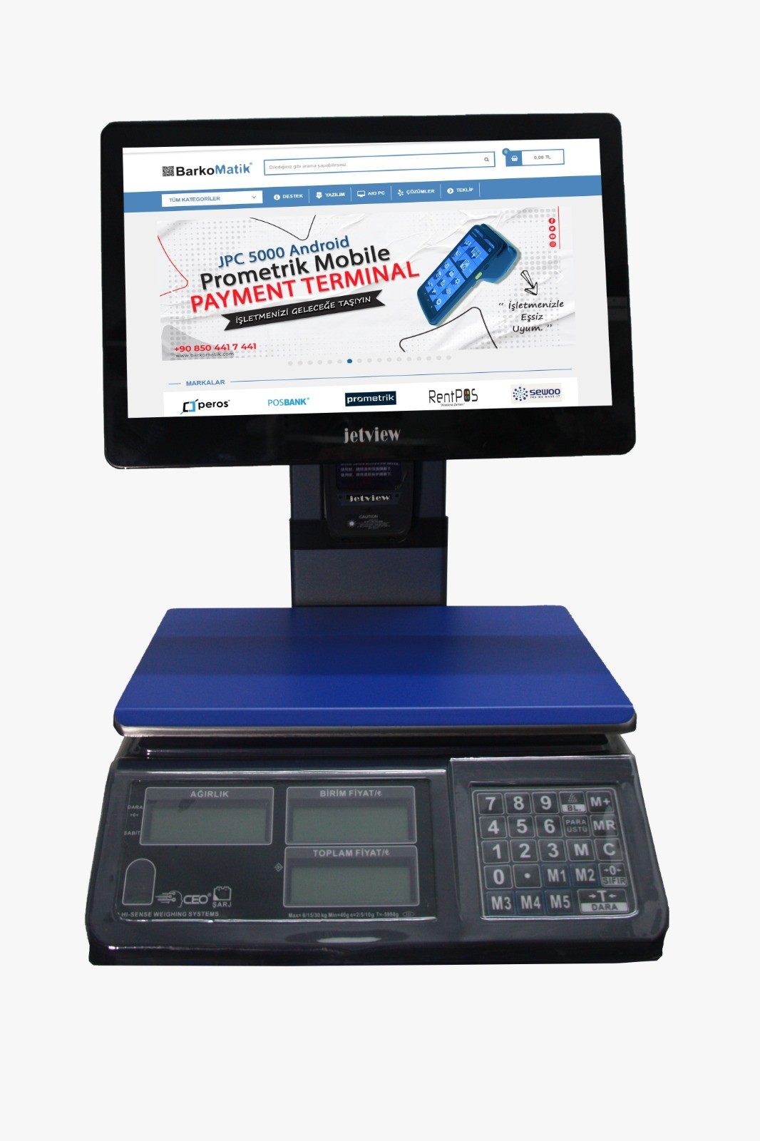 TERAZİPOS-1007 15.6" İNTEL İ5 - ONLINE TERAZİ (OKUYUCULU)