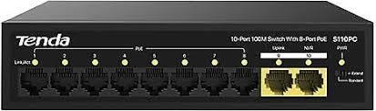 TENDA S106PC 6 PORT 4 PORT POE+ 10/100 MBPS + 2 PORT UPLİNK SWİTCH RACK  4+2