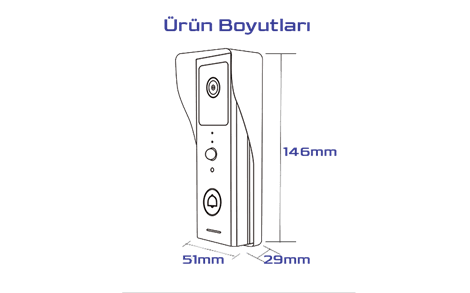 Secukey B1 Tuya Destekli Akıllı Kapı Zili