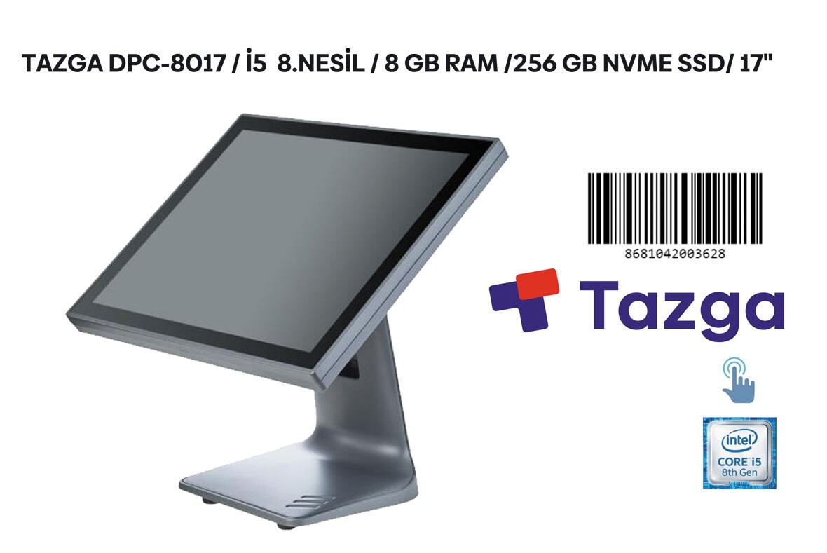 TAZGA 17" İ5  8. NESİL / 8 GB RAM /256 GB NVME SSD/ (DPC-8017)
