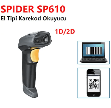 SPİDER SP610 KABLOLU 2D BARKOD OKUYUCU