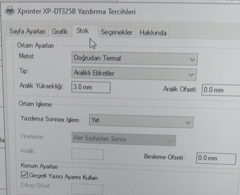 XPRİNTER XP-DT325B 80MM USB TERMAL BARKOD YAZICI