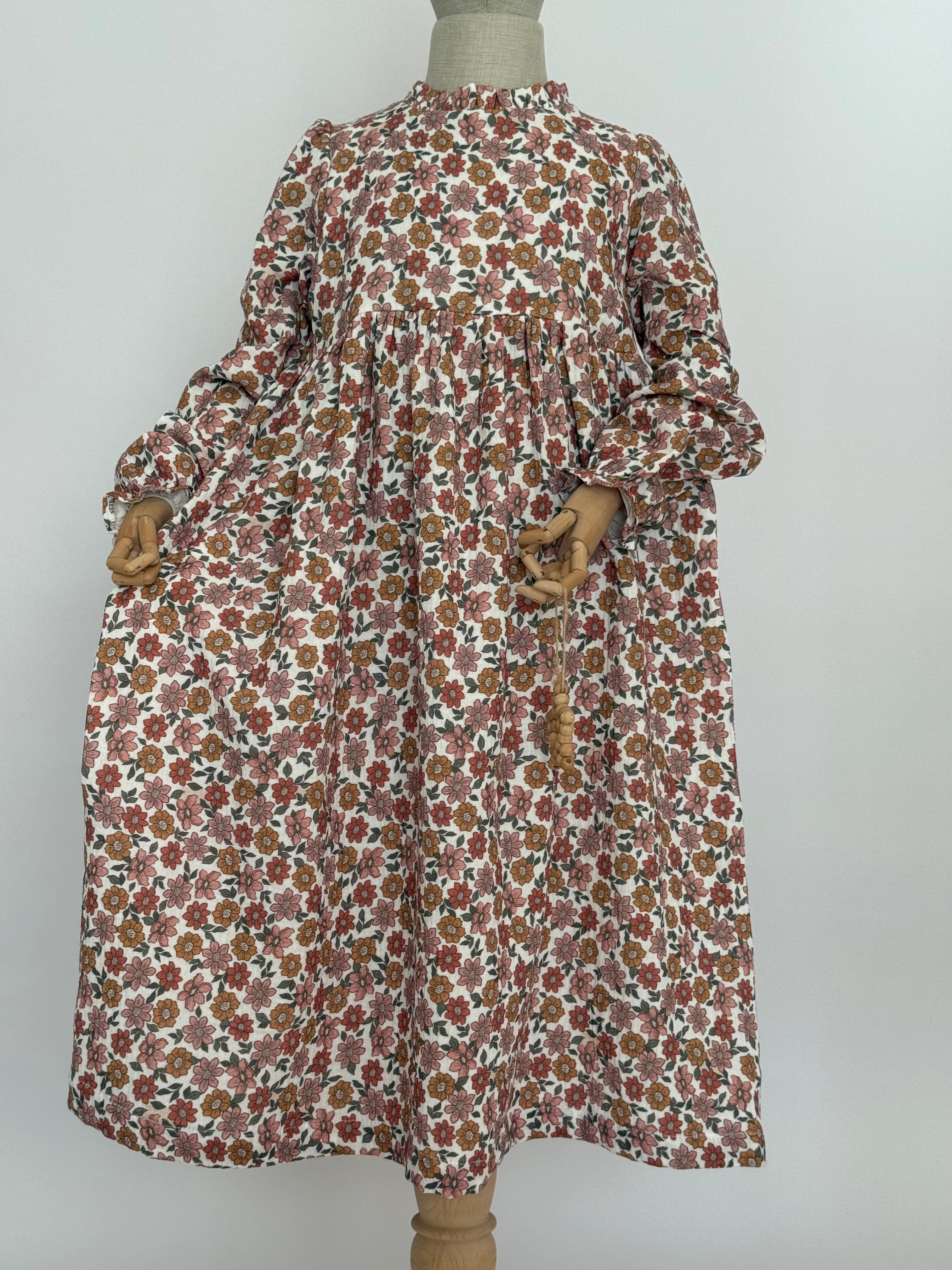 SONBAHAR MÜSLİN ELBİSE