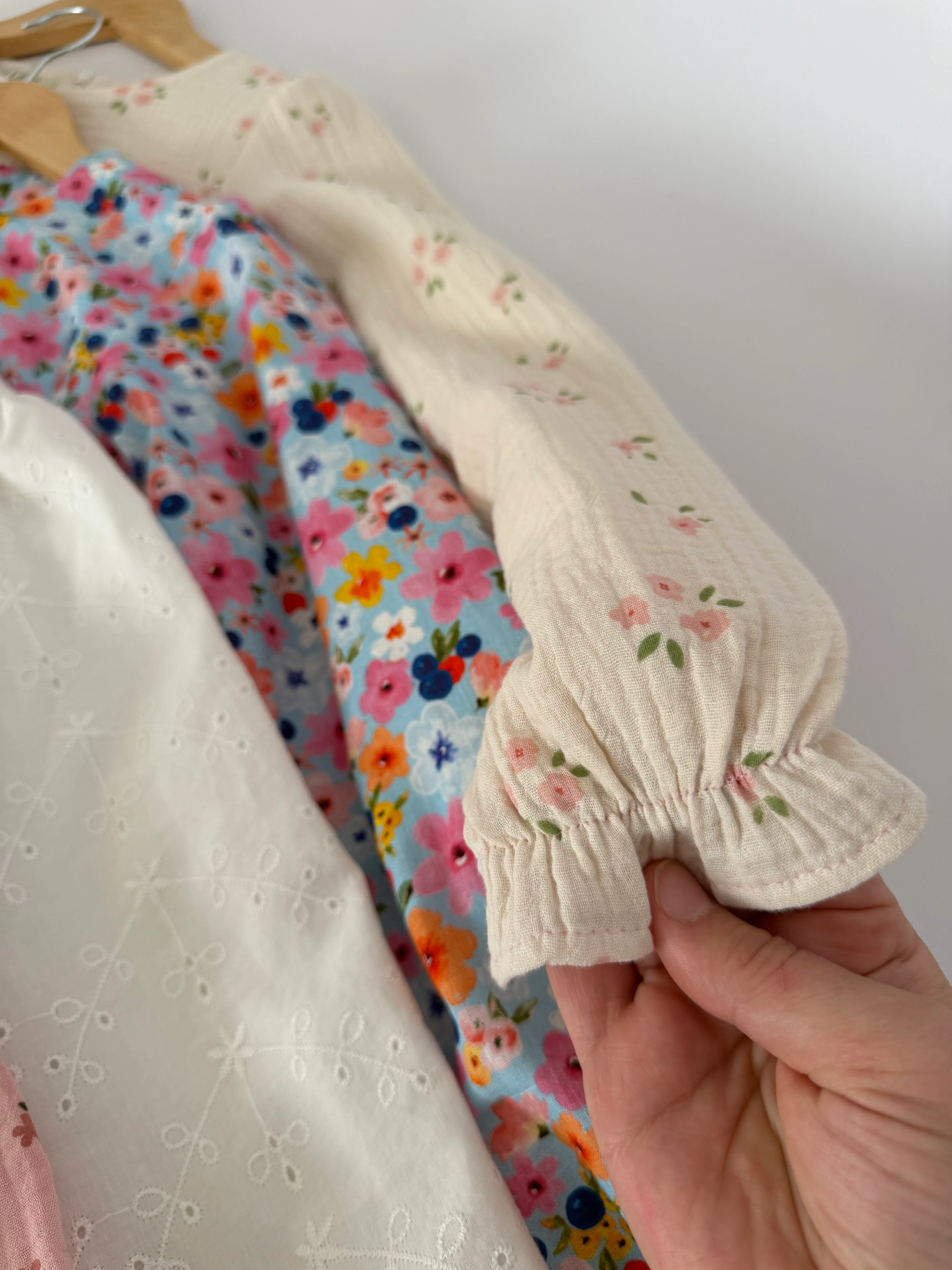 ÇITIR ÇİÇEK MÜSLİN ELBİSE