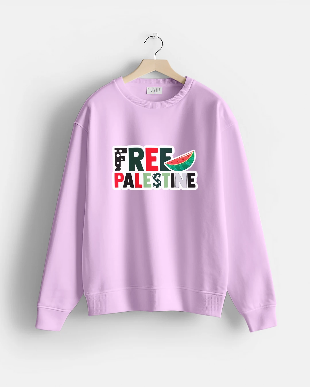 TASARIM SWEAT - LİLA (FREE PALESTINE)