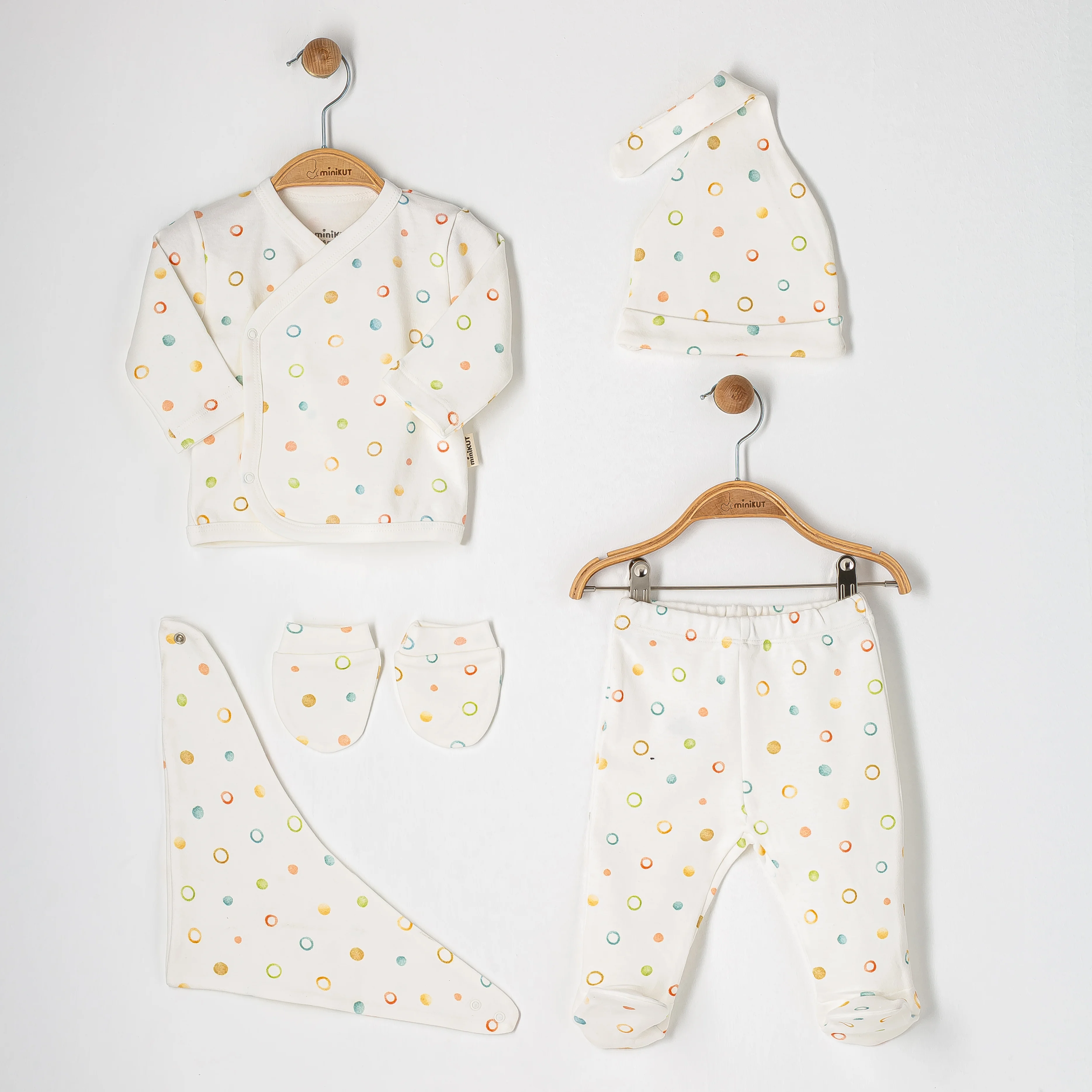 Minikut Hastane Çıkışı 5’li Set - Yuvarlak Desenli