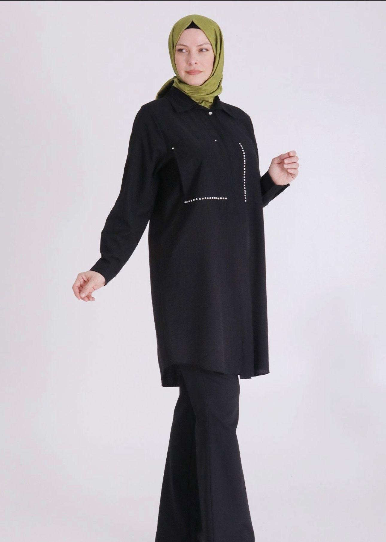 Taşlı Çilek Tunik
