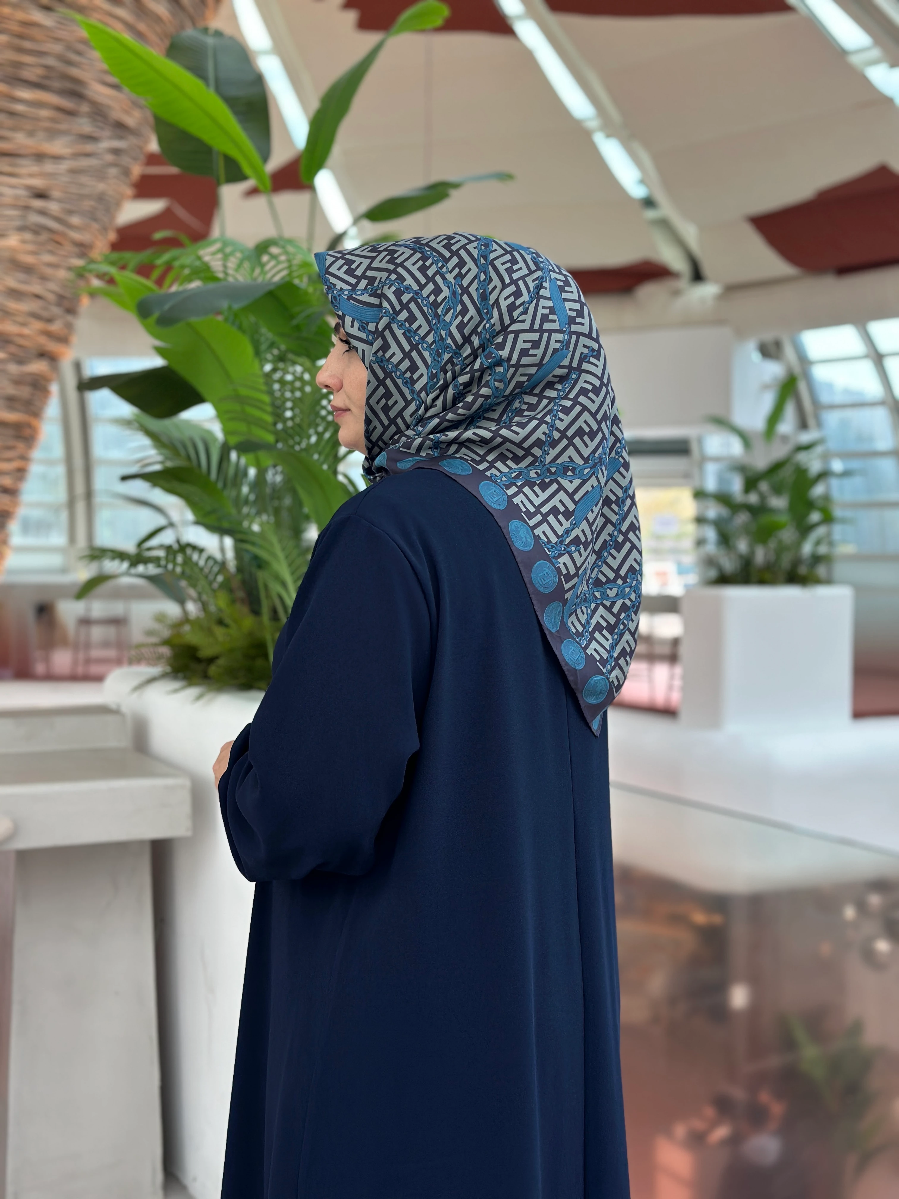 İnci Sahra Elbise Lacivert 