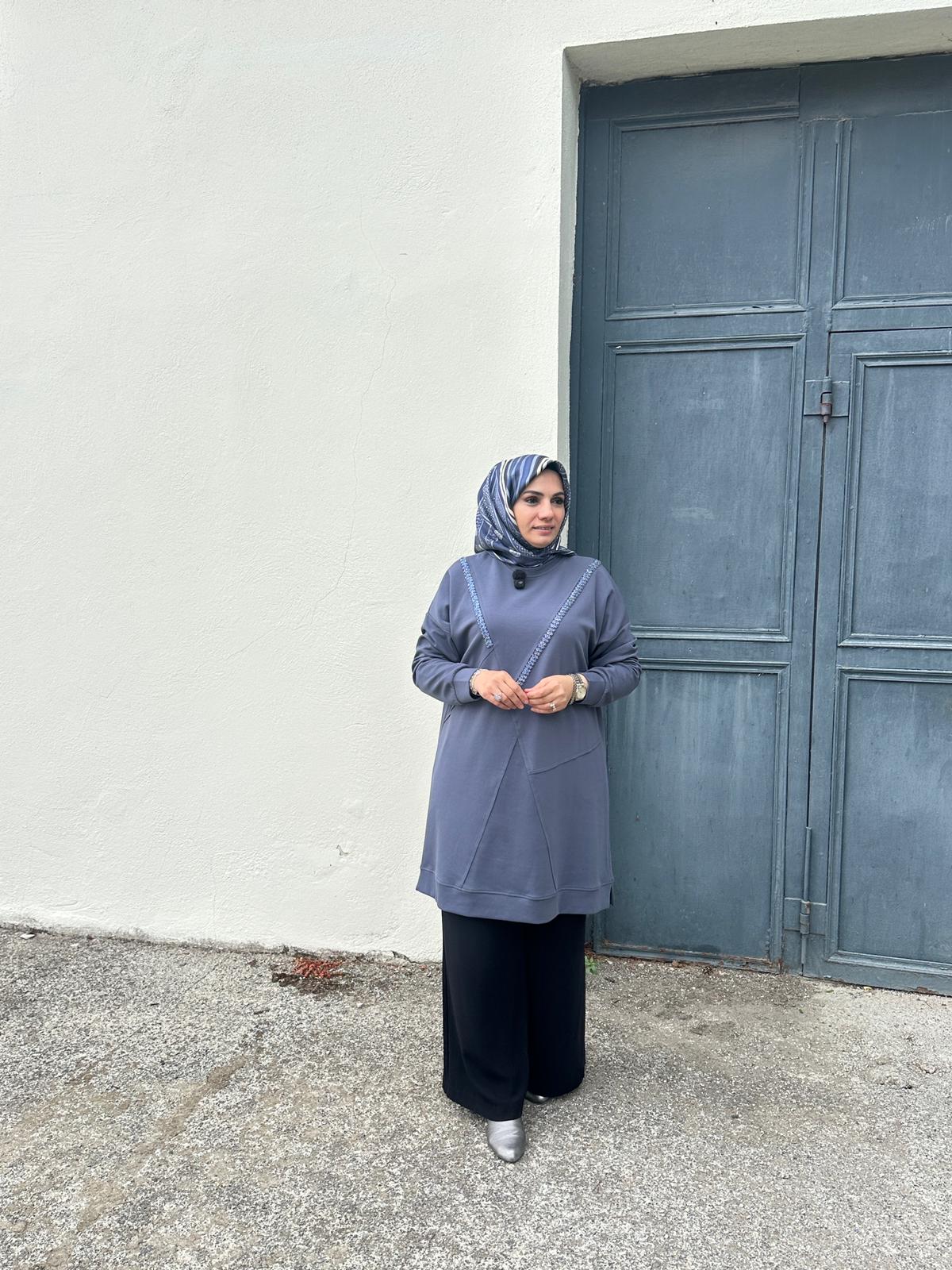 Duman Tunik - duman mavi