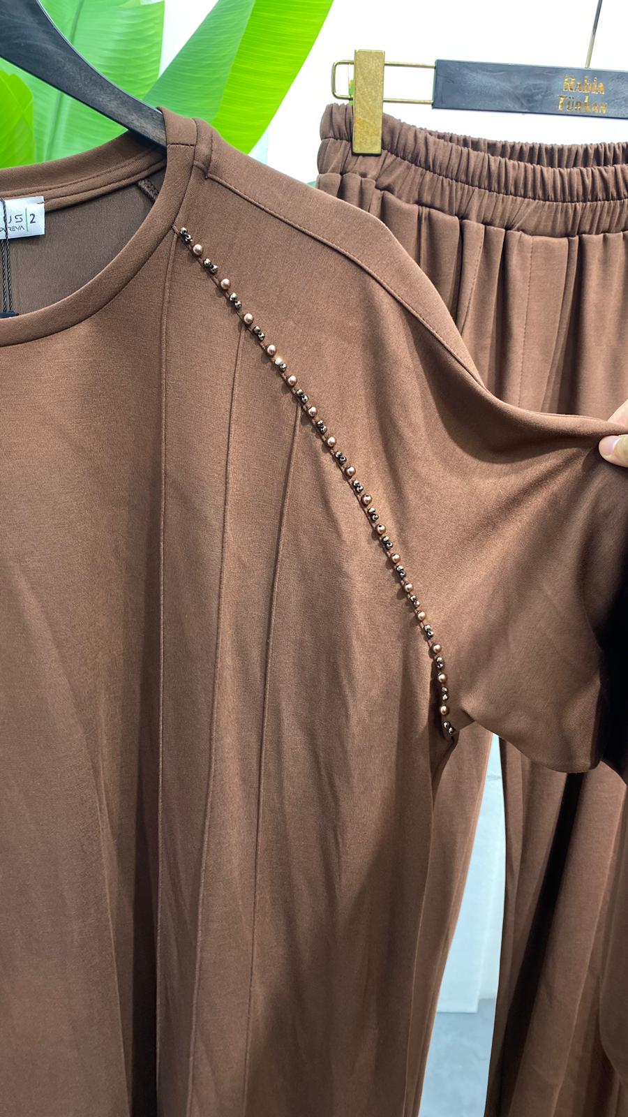 İnci Pantolonlu Takım