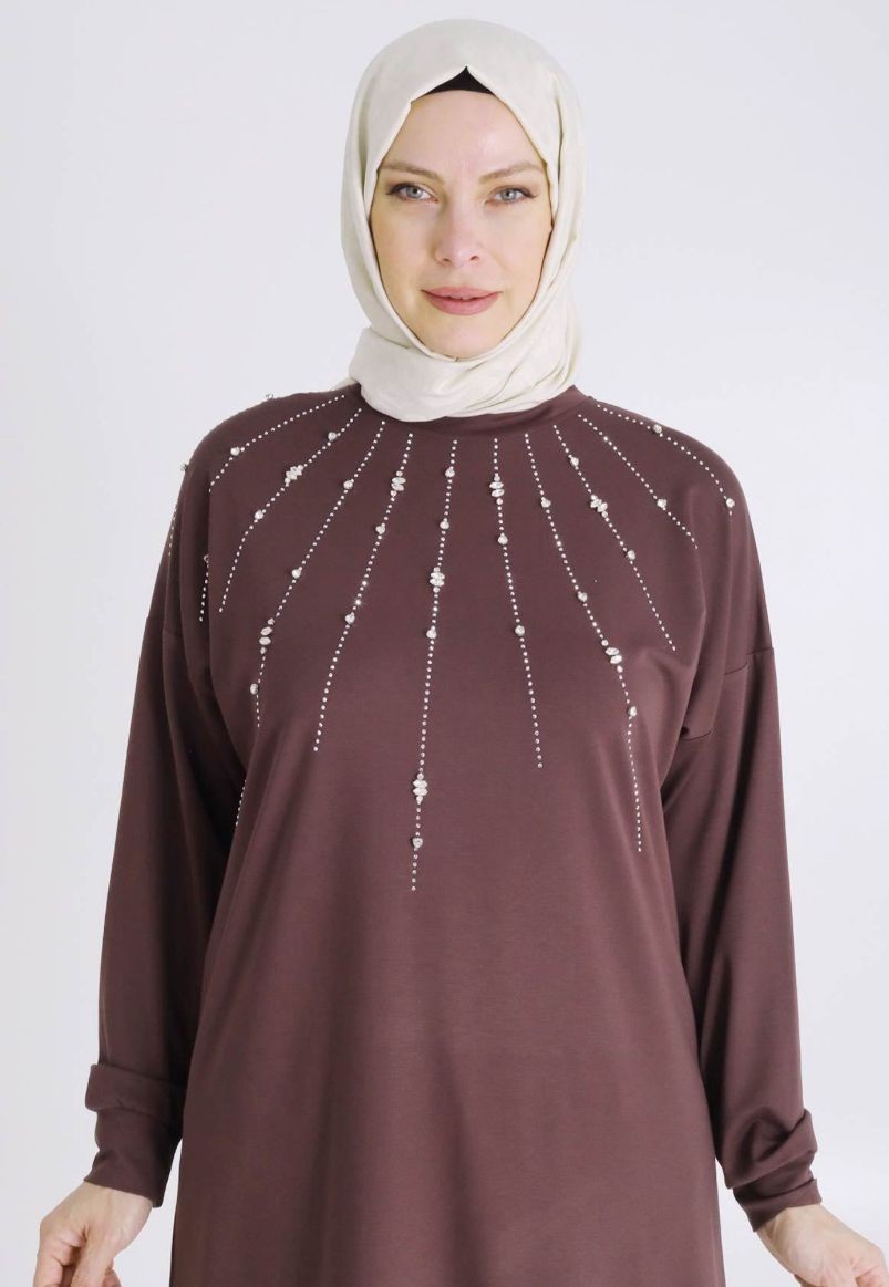 Önden Taşlı Tunik
