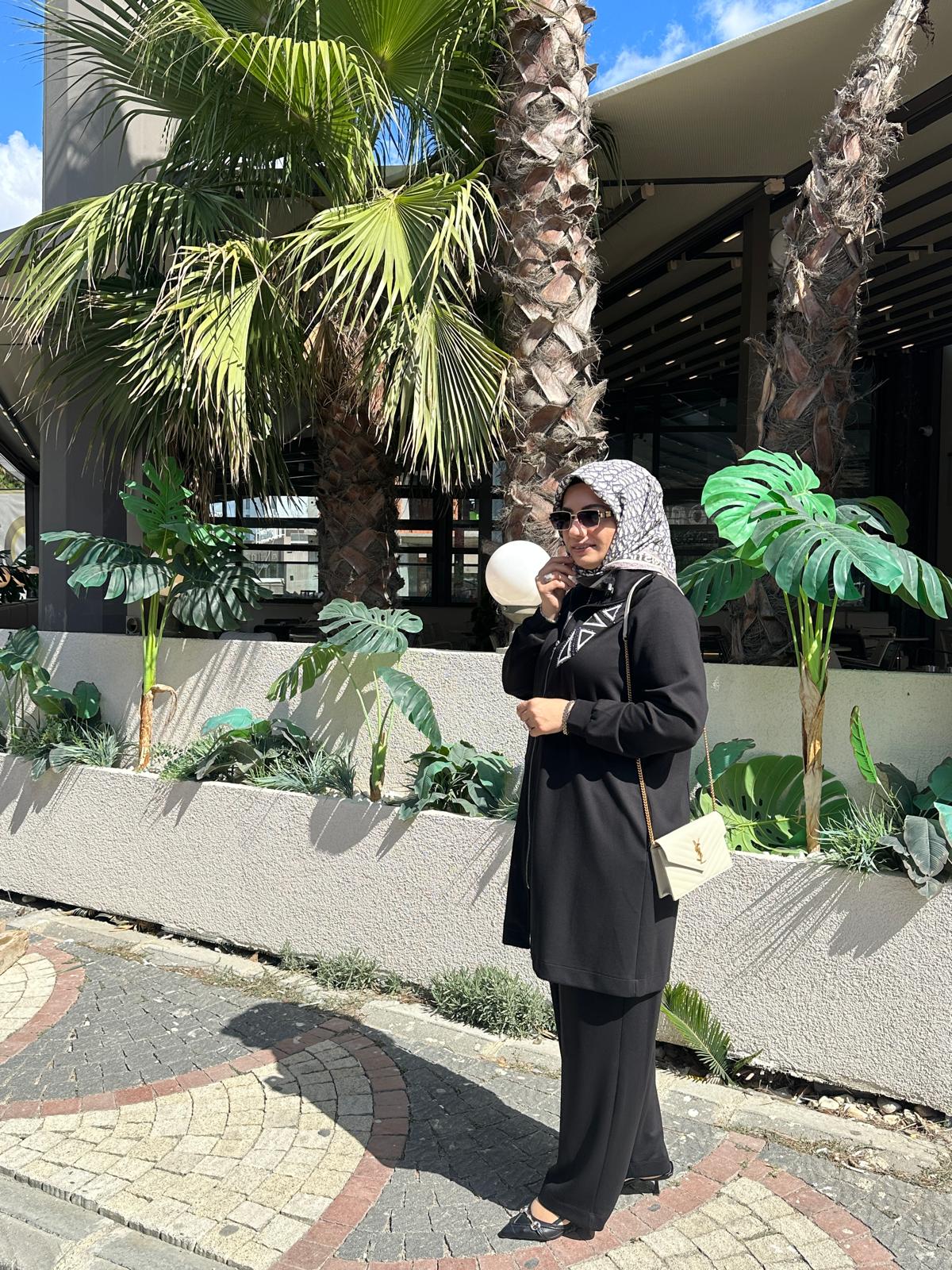 Beyaz Kabartmalı Oysho Takım