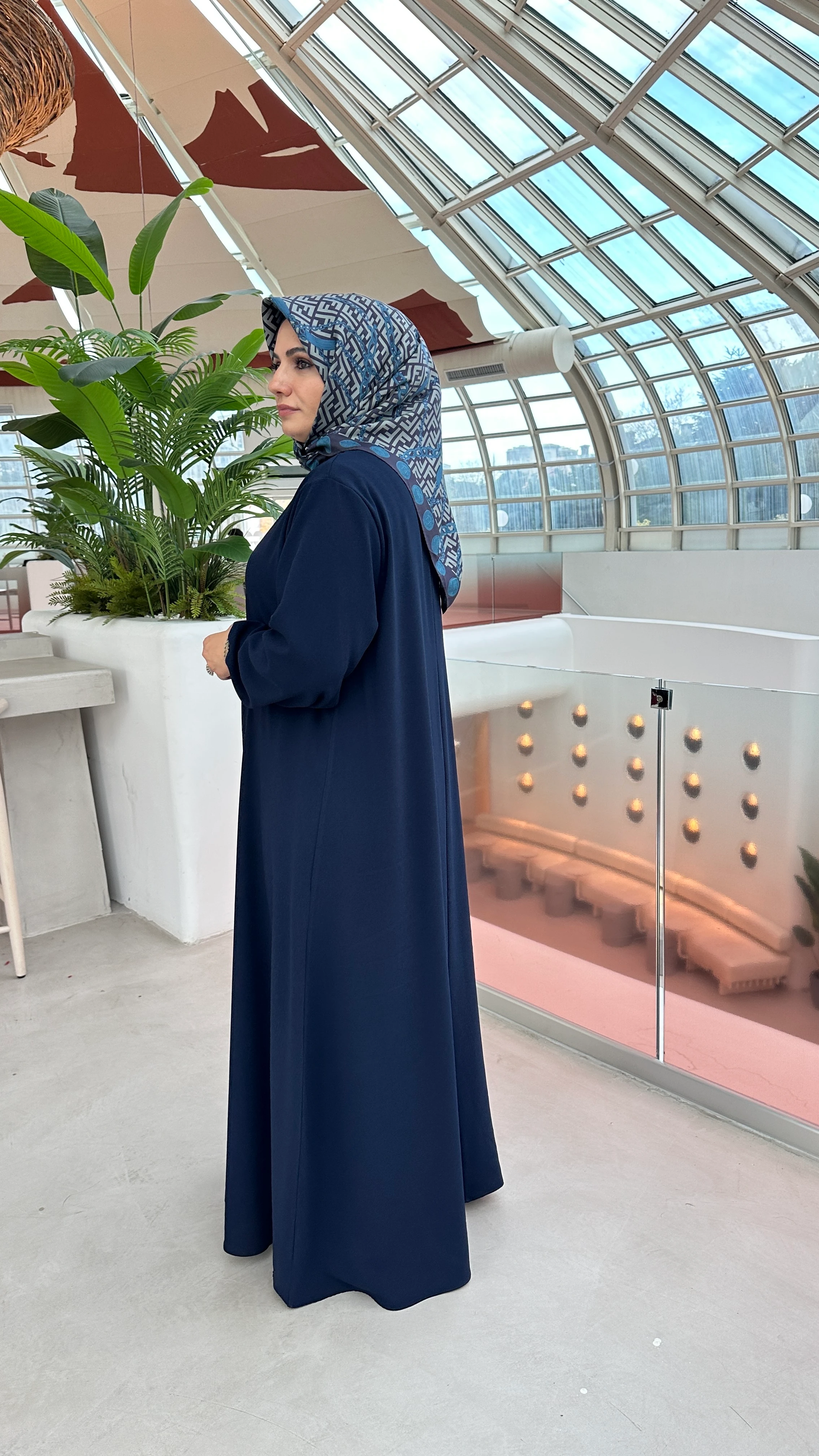 İnci Sahra Elbise Lacivert 