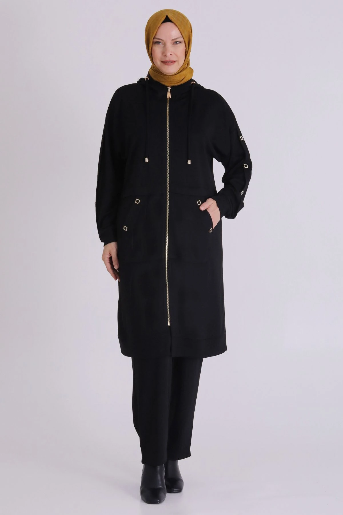 Betül Pantolonlu Takım  - Siyah