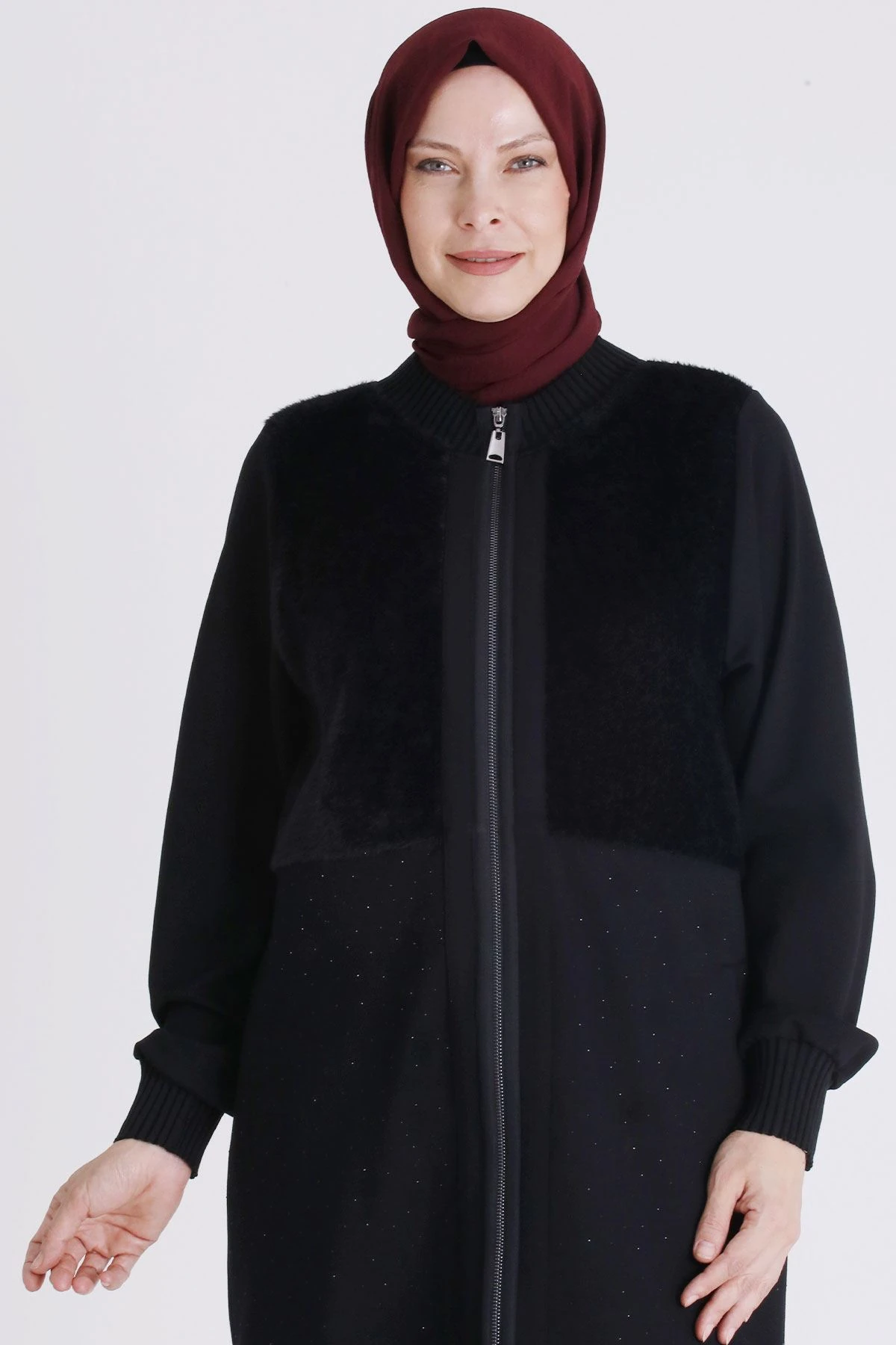 Kürklü Pantolonlu Takım