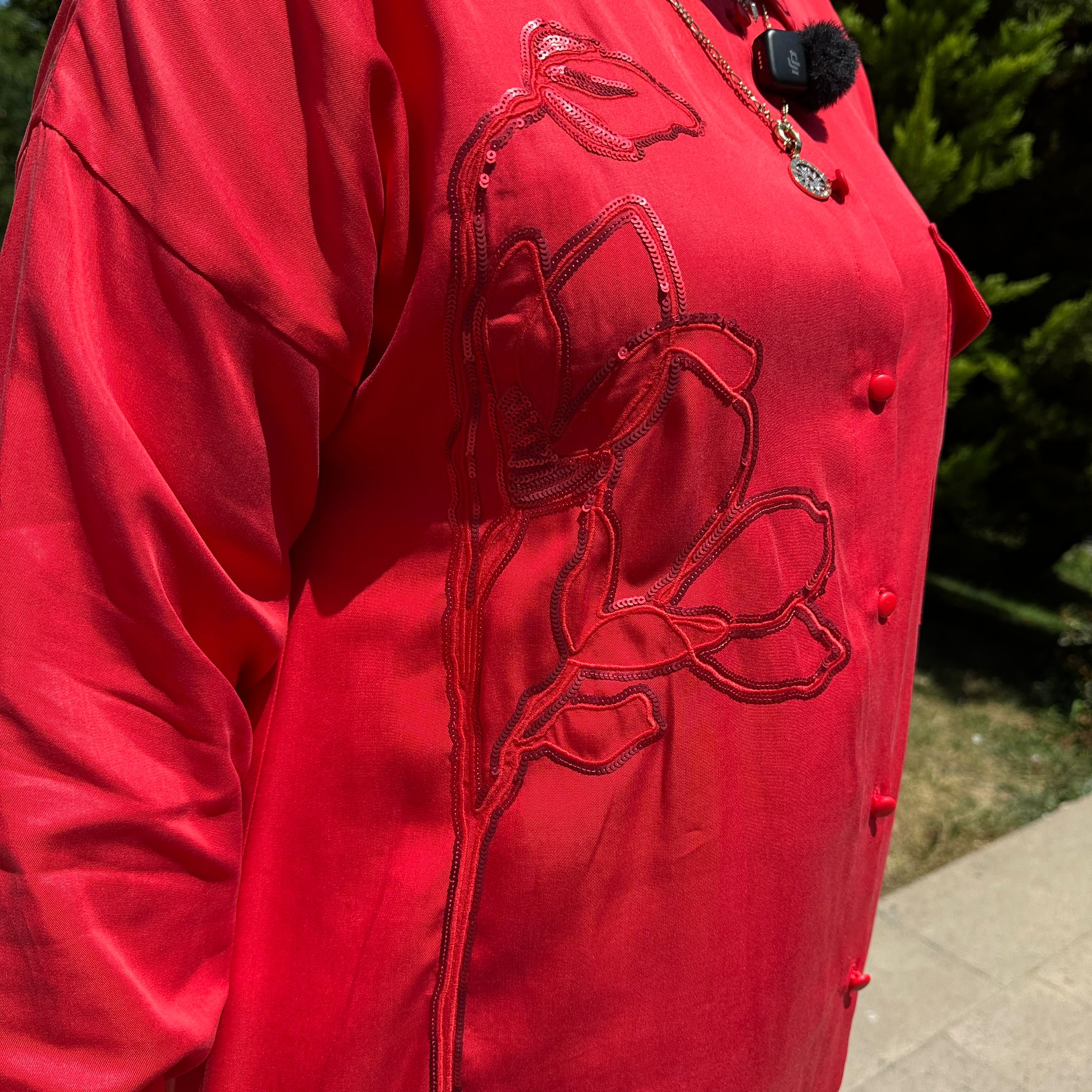 Cepli ve İşlemeli Tunik