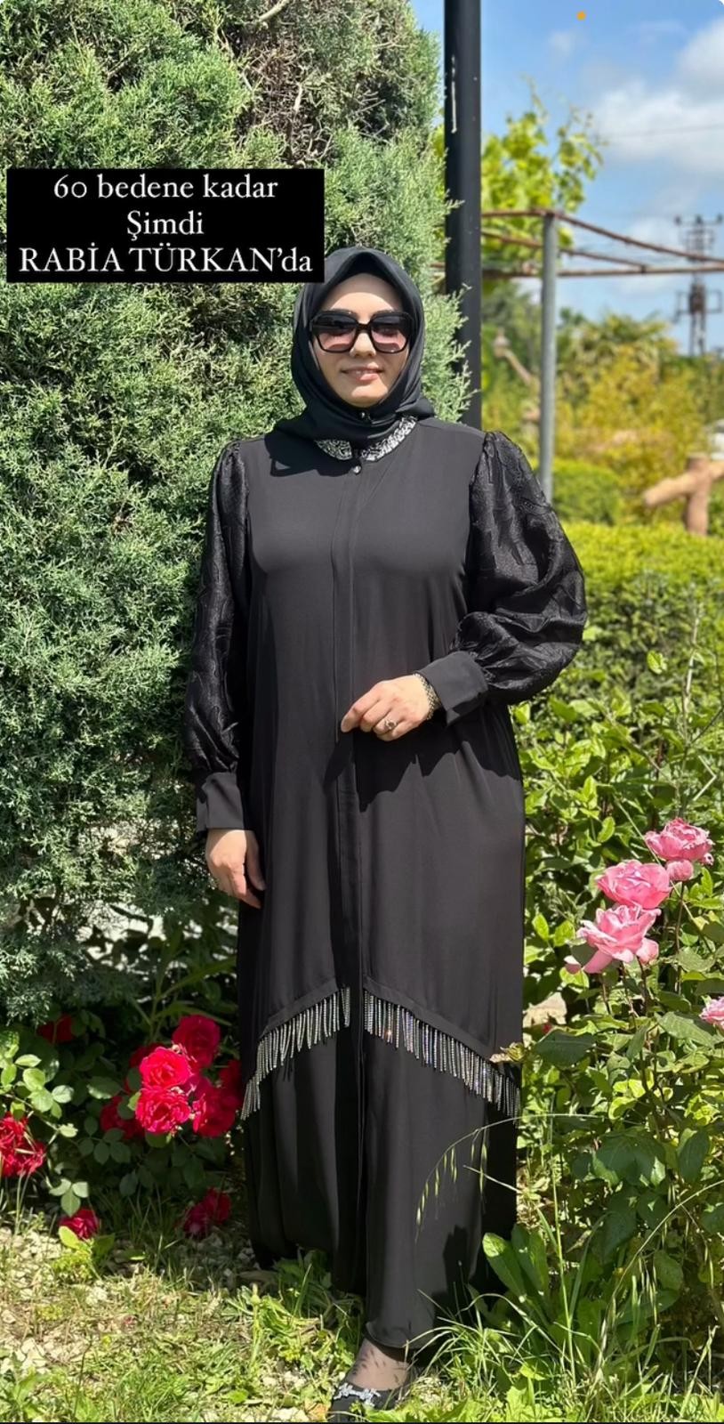 Yakma Gül Balon Kollu Ferrace