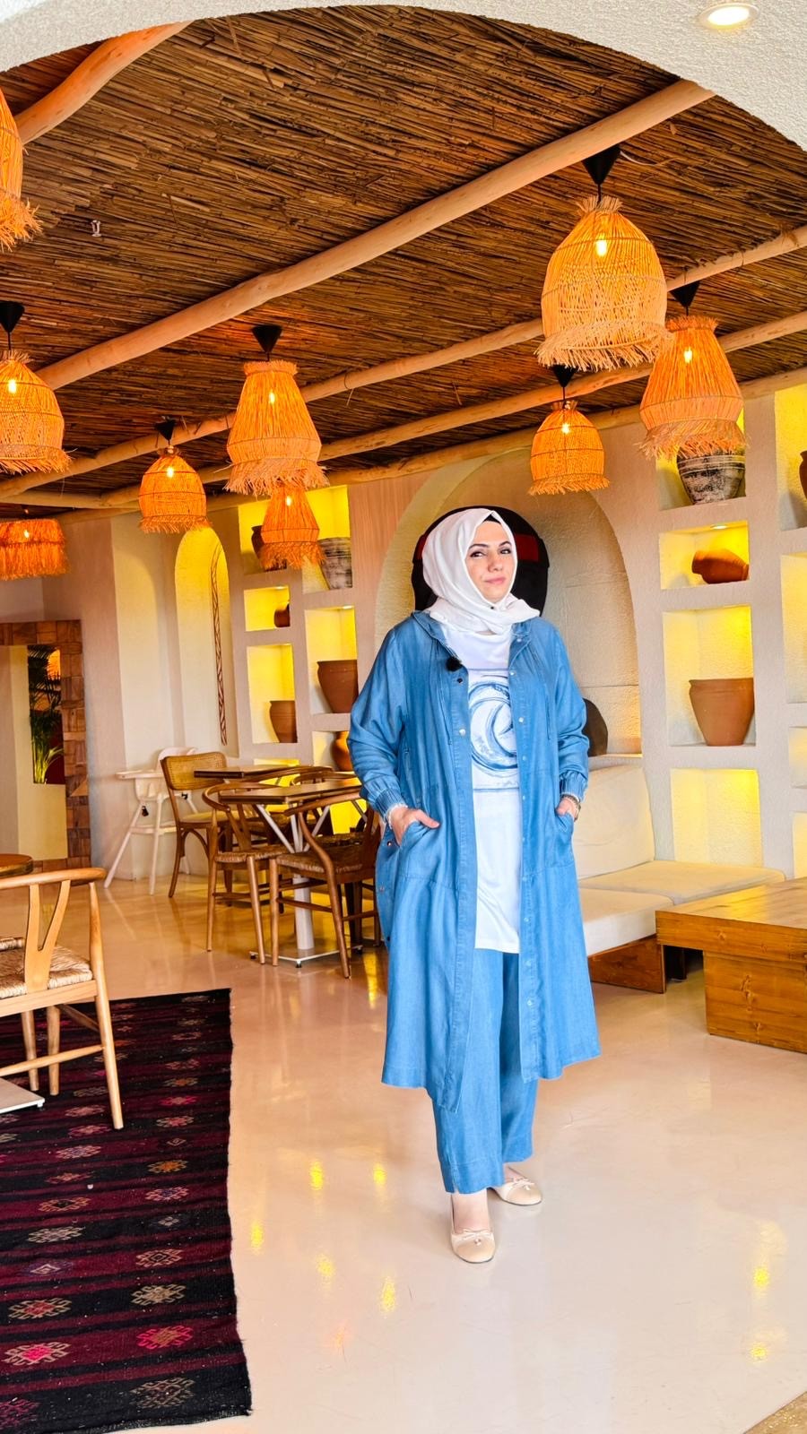 Tensel Pantolonlu Üçlü Takım