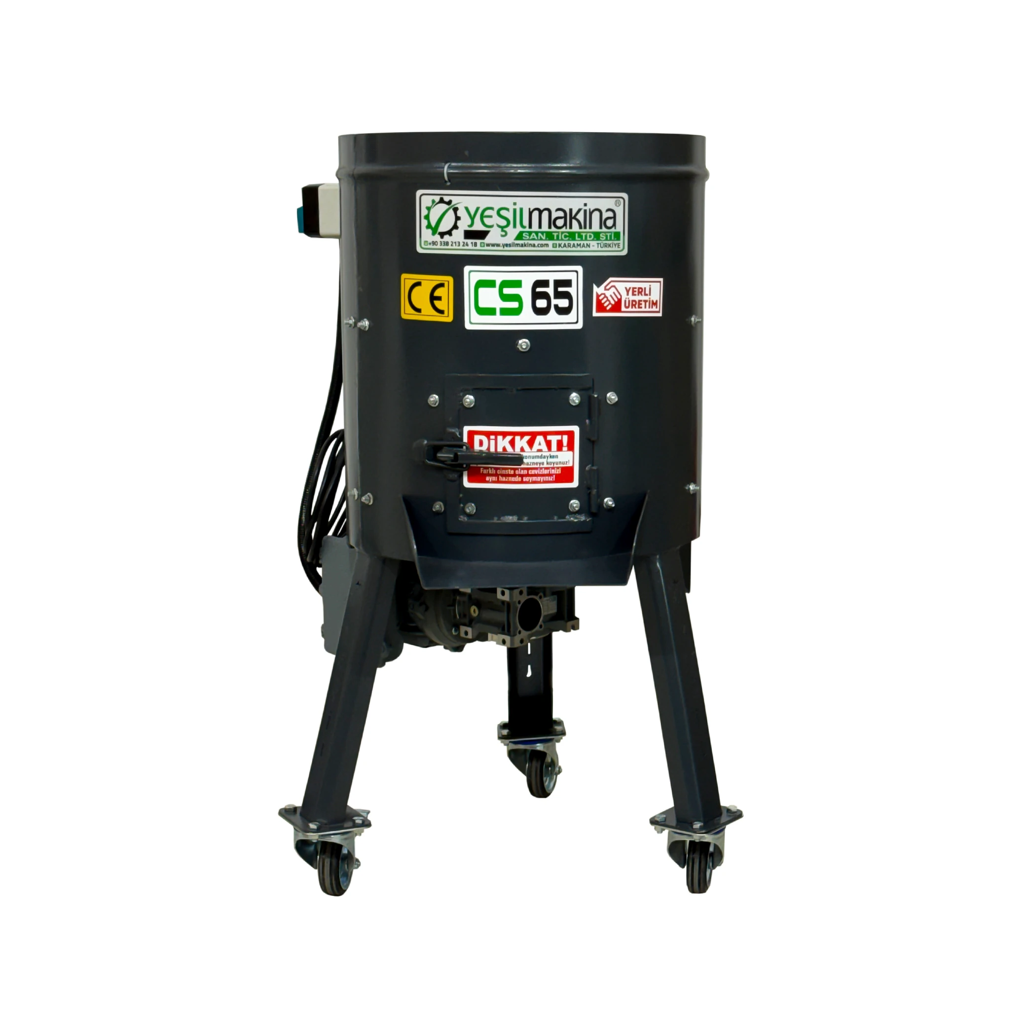 Ceviz Soyma Makinesi - CS 65 Litre (150-200 kg/saat) - Sabit Devirli