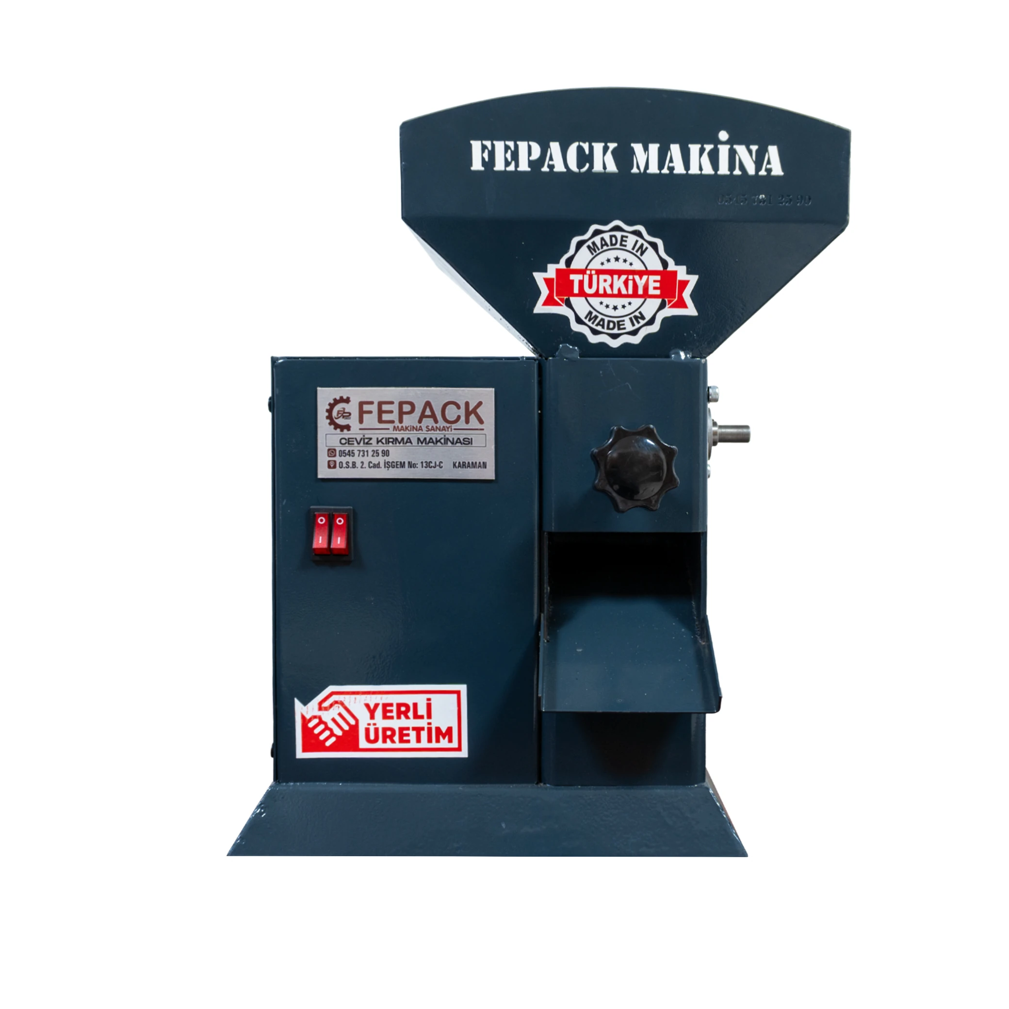 Ceviz, Fındık ve Badem Kırma Makinesi 100 kg/saat