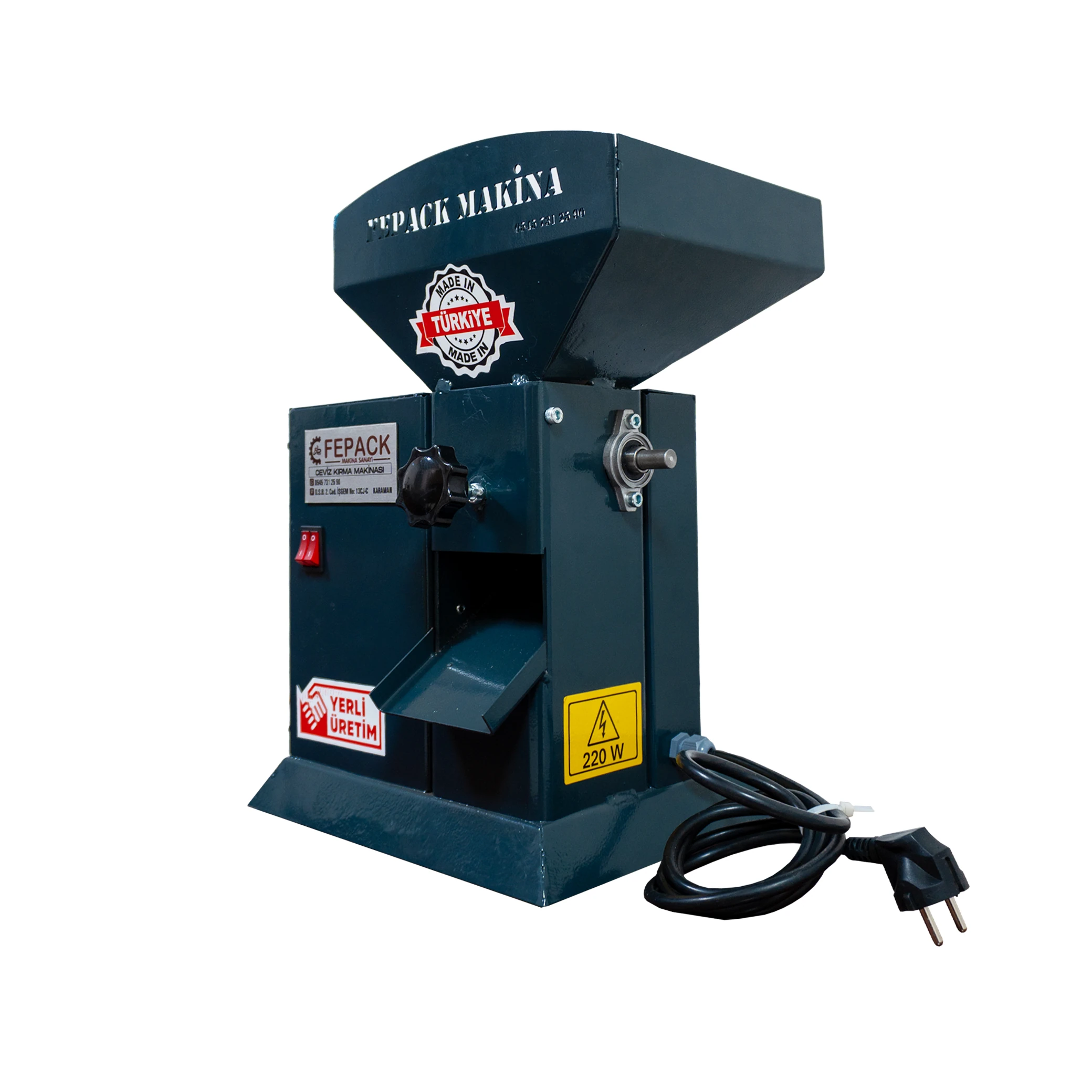 Ceviz, Fındık ve Badem Kırma Makinesi 100 kg/saat