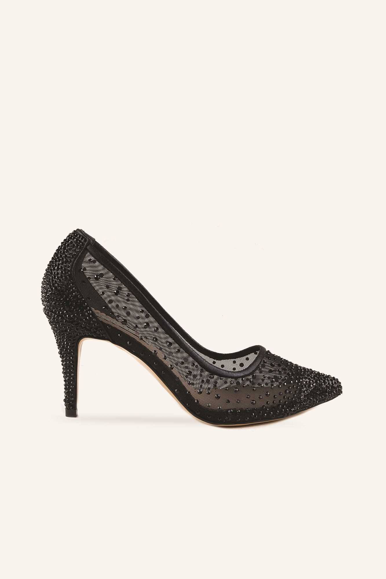 Cinderella Mini Topuklu Ayakkabı - Siyah