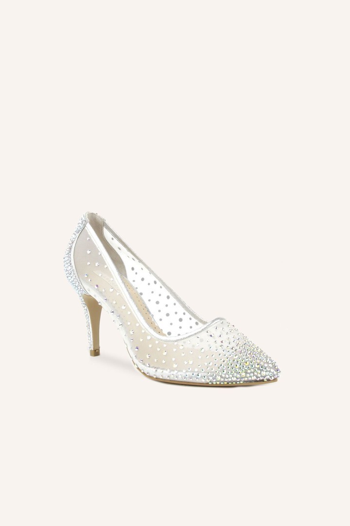 Cinderella Mini Topuklu Ayakkabı - Gümüş