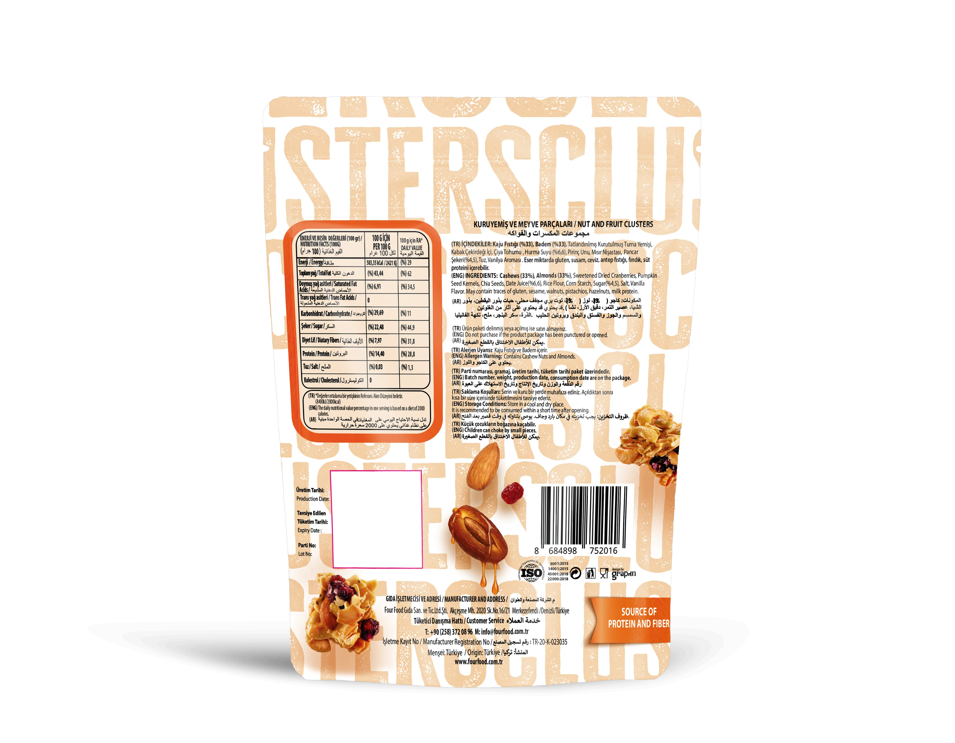 FourFood – Nut & Fruit Clusters