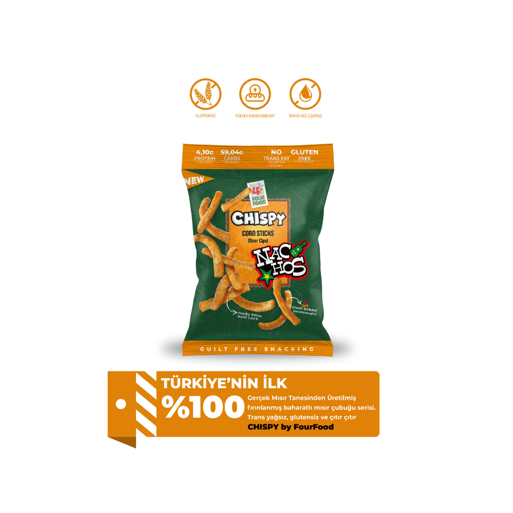 Nachos Çeşnili Mısır Cipsi - 80 gr